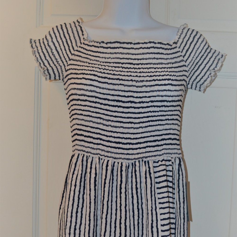 J for Justify White and Blue Dress